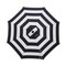 Living Accents 9 ft. Tiltable Navy White Stripe Market Umbrella UMA908G31OBD803 - alternate 1